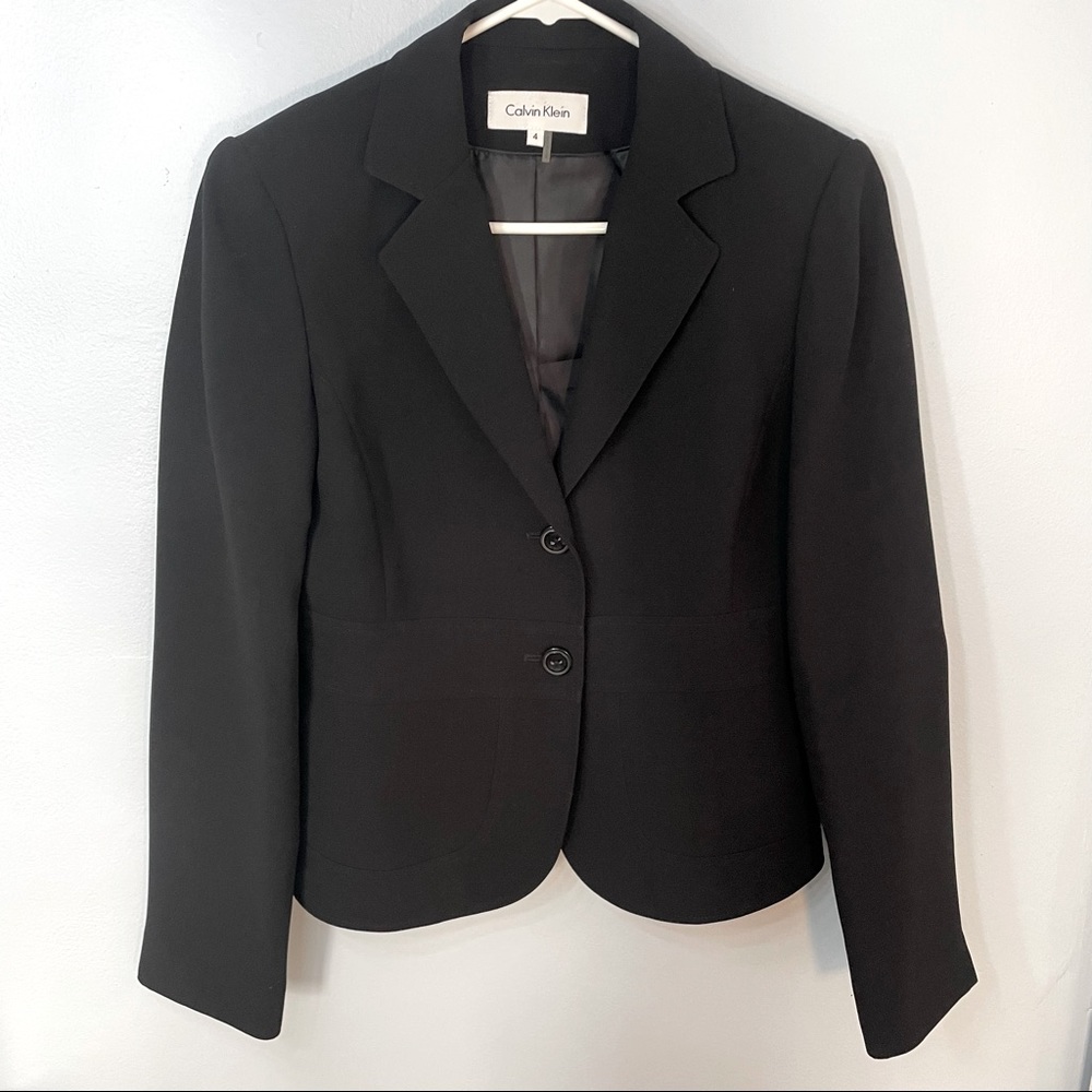 Calvin Klein black blazer size 4